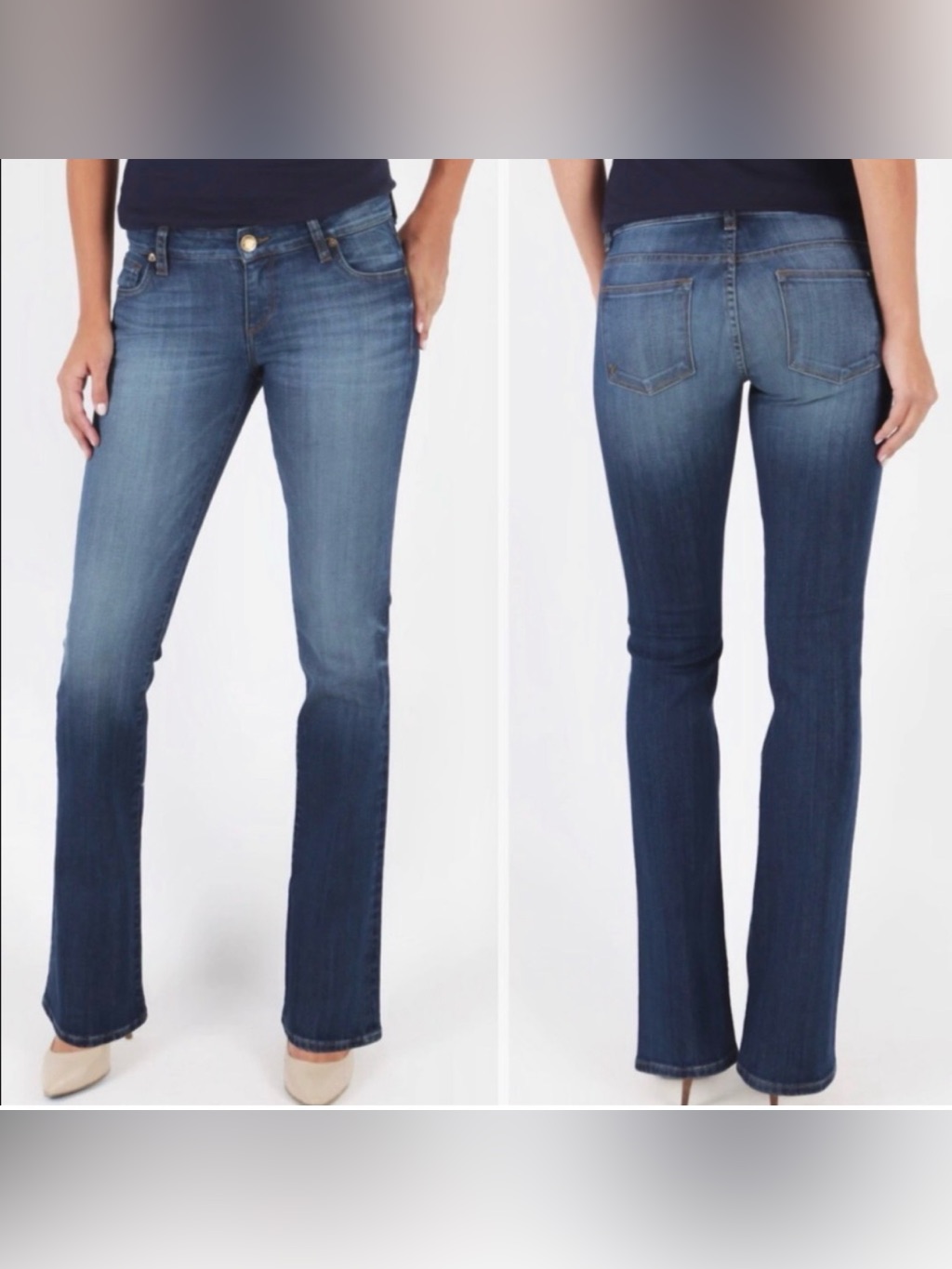 Kut From The Kloth Women’s Karen Baby Bootcut Jeans, Size 12, Euc